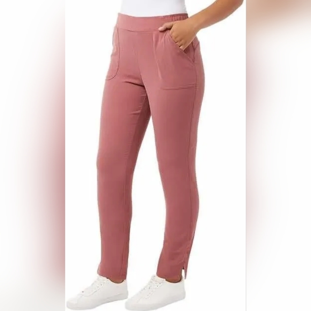32 Degrees Womens Lightweight Twill Pull On Pant Size XXL Garnet Rouge NWT